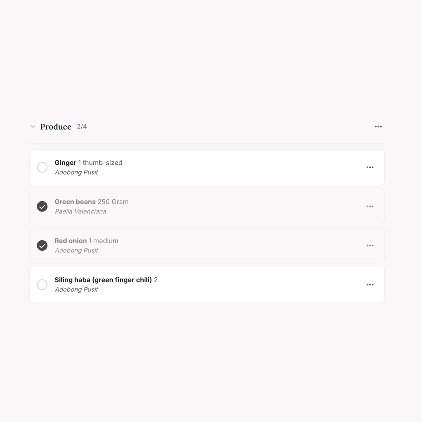 Shop faster and waste less